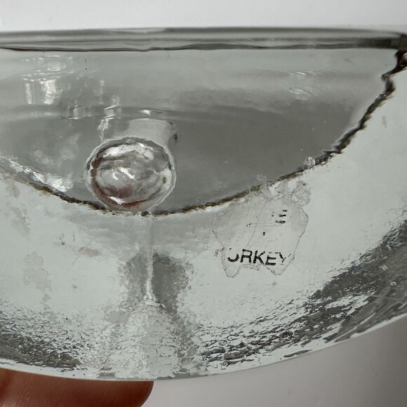 Living Quarters Half Moon Glass Bud Vase Taper Candle Pen Holder Book End Heavy - Picture 14 of 15